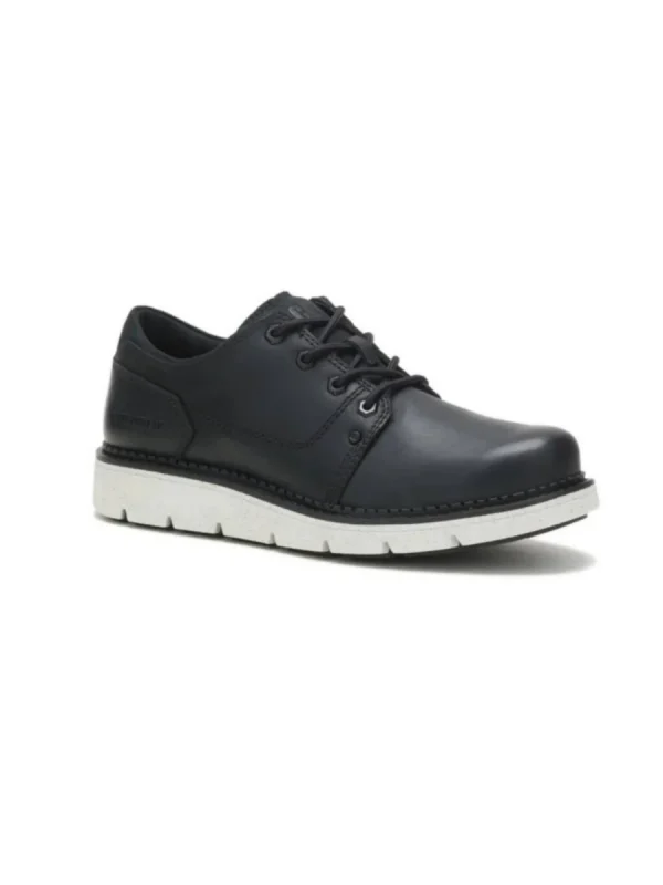کفش مردانه مدل CAT COVERT LOW City Exploration White Soled Genuine Leather Casual Shoes for Men - Black - تصویر 1