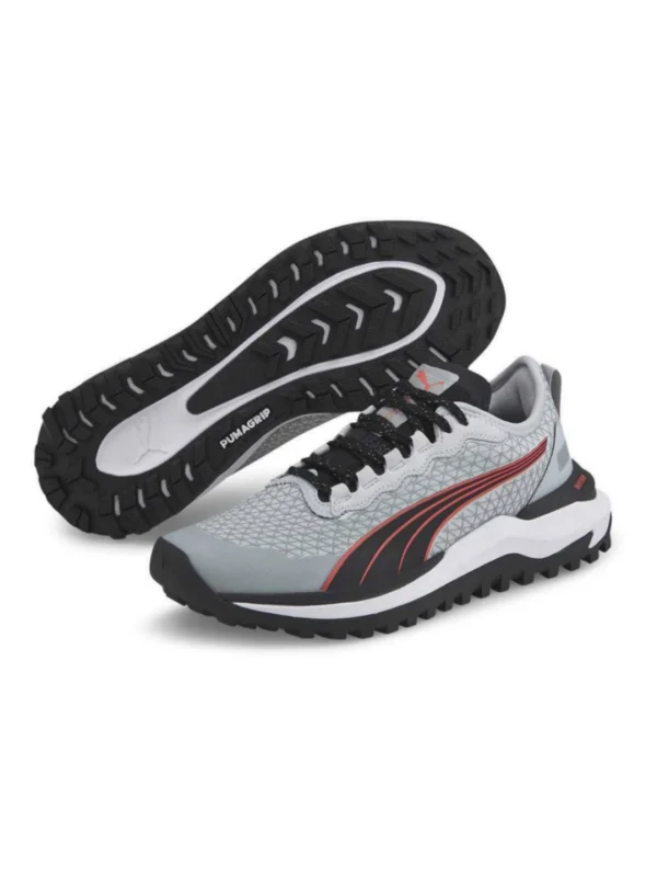 کتونی پوما مدل Puma Voyage Nitro 2 GORE-TEX Running Shoes Light Grey Black Red Women - تصویر 6