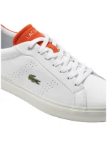 کتونی لاگوست مدل women's Powercourt 2.0 Orange Leather Trainers - Image 5