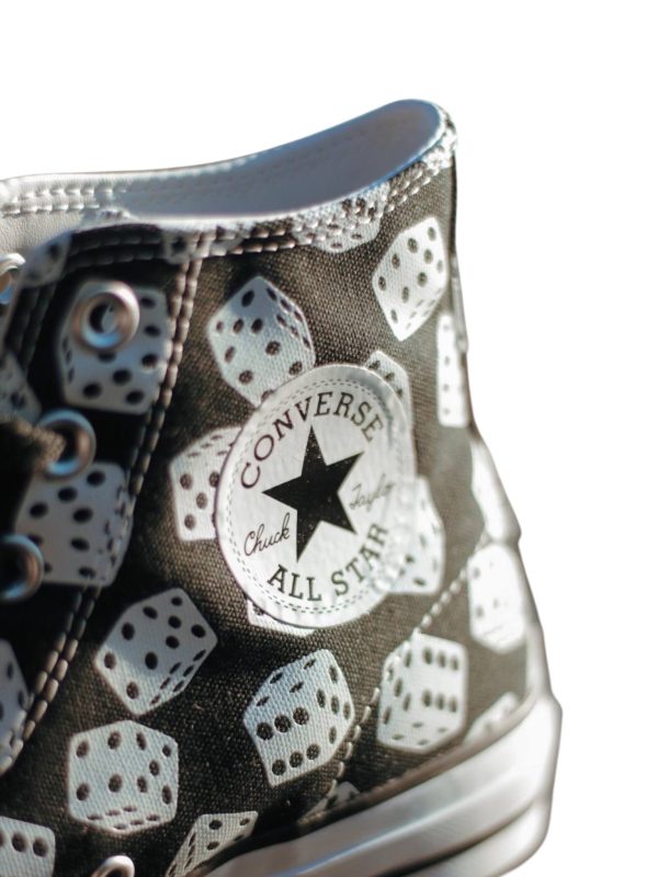 کتونی کانورس مدل CONVERSE CONS CTAS PRO HI DICE BLACK / WHITE - تصویر 2