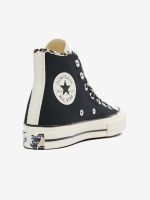 کتونی کانورس مدل Sneakers Converse Women's Chuck 70 Hi Black - تصویر 4