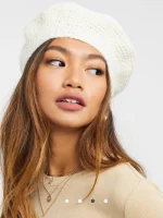 کلاه دیپلمات بافت سفید asos