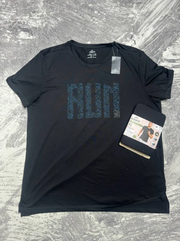 تیشرت run مشکی crivit - Image 1