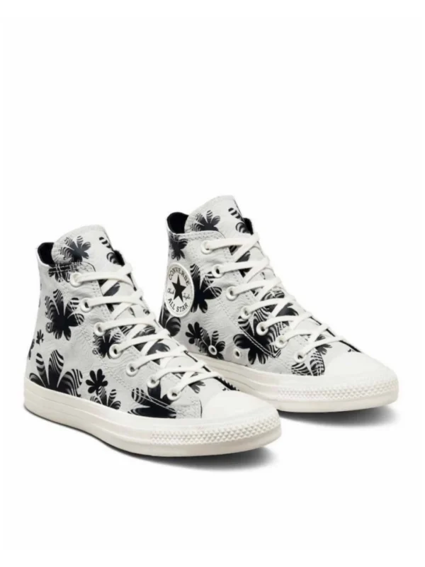 کتونی کانورس مدل Converse Chuck Taylor All Star Hi sneakers in light bone - Image 4