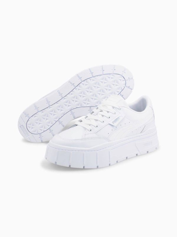 کتونی پوما مدل Mayze Stack Leather Sneakers - تصویر 6