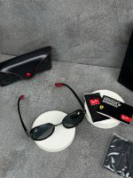 عینک ریبن فراری تمام مشکی دسته قرمز - تصویر 2