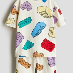ست تیشرت شلوارک بچگانه H&M