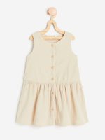 سارافون بچگانه کرم حلقه ای لینن پفکی H&M