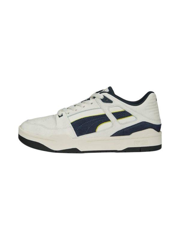 کتونی پوما مدل PUMA Slipstream Mix Herren Sneakers سفید آبی خط فسفری - تصویر 2