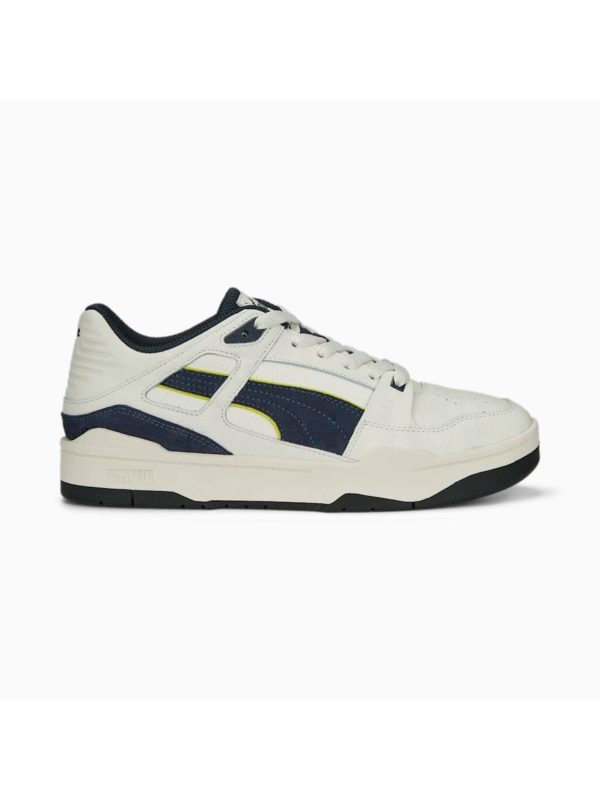 کتونی پوما مدل PUMA Slipstream Mix Herren Sneakers سفید آبی خط فسفری - تصویر 1