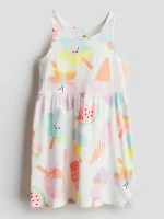 سارافون طرح دار نخی بچگانه H&M