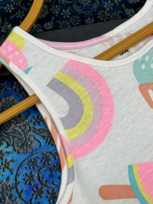 سارافون طرح دار نخی بچگانه H&M - Image 4