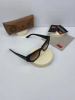 عینک ریبن گردویی شفاف عدسی هایلایت - Image 2