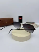 عینک ریبن فریم مشکی عدسی هایلایت - Image 4