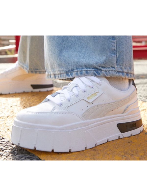کتونی پوما مدل PUMA – Mayze Stack – Sneaker in Weiß und Schwarz - Image 4