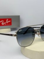 عینک‌RB-3688 فریم سیلور دسته مشکی هایلایت - Image 3