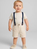 شلوارک لینن ساس بند دار بچگانه H&M