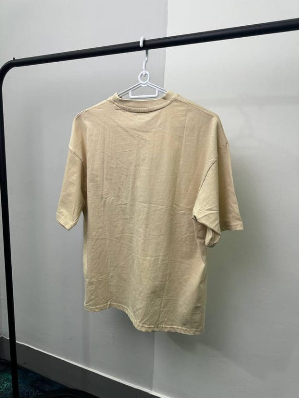 تیشرت zara کرمی نوشته بزرگ - Image 4