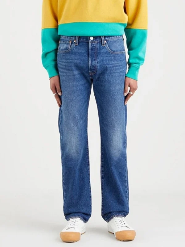 Dark Indigo Men's Jeansشلوار - Image 1