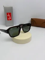 عینک ریبن فندقی شفاف عدسی سبز - Image 3