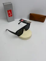 عینک ریبن مشکی براق دودی - Image 4