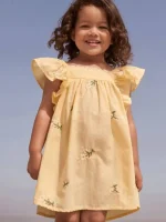 سارافون گل گلی بچگانه زرد NEXT