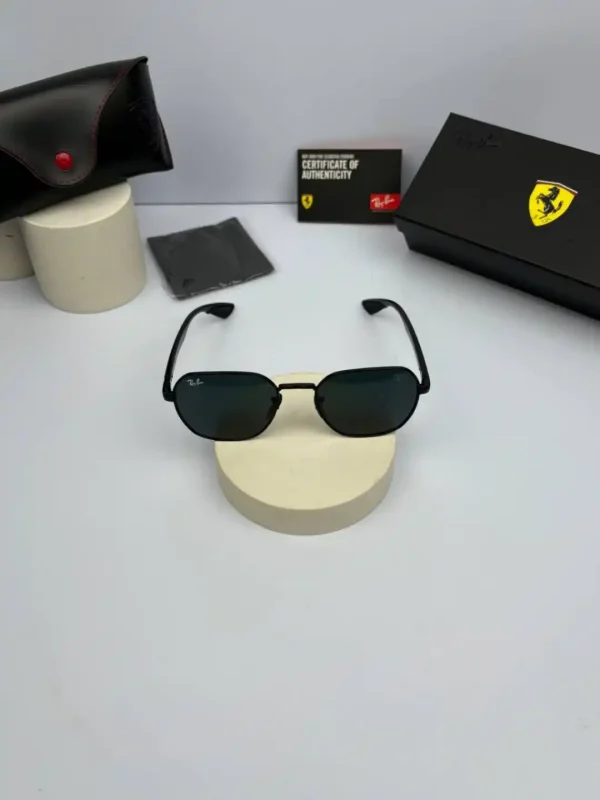 عینک ریبن تمام مشکی دودی - Image 2