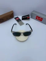 عینک ریبن مدل 4379d فریم شفاف دسته مشکی - Image 2