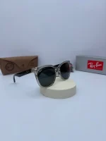 عینک ریبن مدل 4379d فریم شفاف دسته مشکی