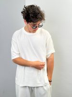 تیشرت سفید بیسیک بیسکویتی zara