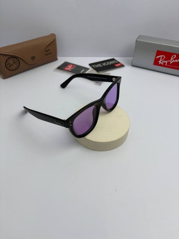 عینک ریبن مدل ریورس rb-r0502s-f مشکی براق بنفش - Image 2