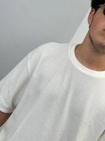 تیشرت سفید بیسیک بیسکویتی zara - Image 3