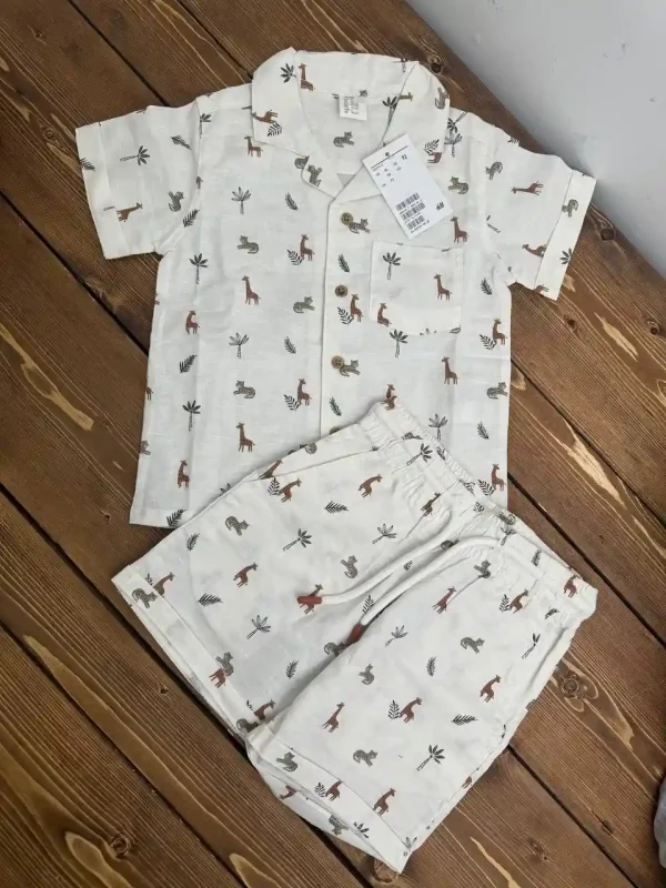 ست پیراهن شلوارک بچه گانه h&m - تصویر 2