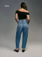 شلوار آبی next مدلBarrel Hourglass - Image 2