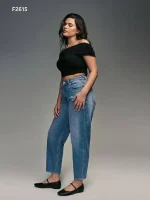 شلوار آبی next مدلBarrel Hourglass - Image 4
