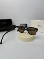 boss-0970s فریم مشکی عدسی قهوه ای - Image 5