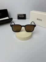 boss-0970s فریم مشکی عدسی قهوه ای - Image 2