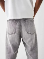 شلوار جین baggy طوسی برشکا - Image 3