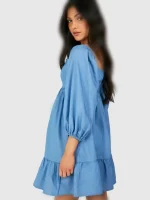 پیراهن آستین پف دار boohoo - Image 2