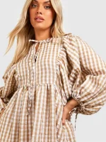 پیراهن پفکی آستین پفی boohoo - Image 2