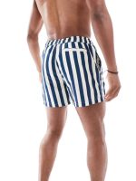 مایو شنا راه راه کله غازی swim shorts in navy - Image 3