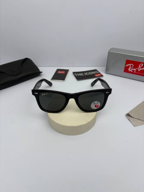 عینک ریبن rb-2140p مشکی براق دودی - Image 4
