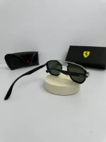 عینک Rb-3676m فریم نقره ای دسته م عدسی سبز - Image 2