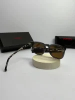 عینک carrera-143s فریم طوسی دسته پلنگی - Image 4