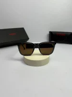 عینک carrera-143s فریم طوسی دسته پلنگی - Image 2