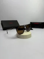 عینک carrera-143s فریم طوسی دسته پلنگی