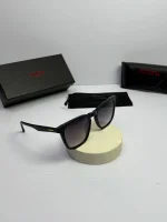 عینک carrera-143s فریم مشکی عدسی هایلایت دودی - Image 5