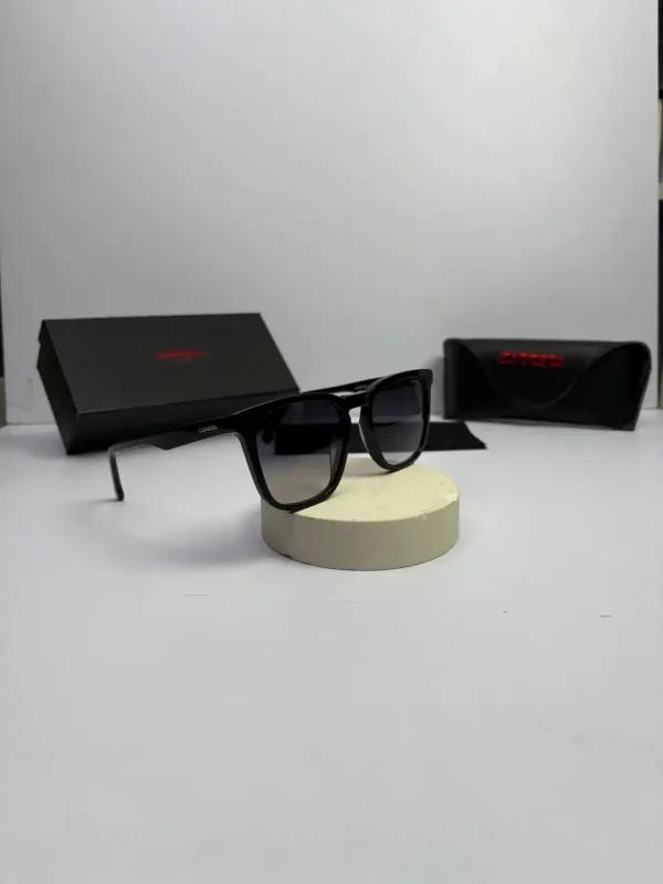 عینک carrera-143s فریم مشکی عدسی هایلایت دودی - Image 1