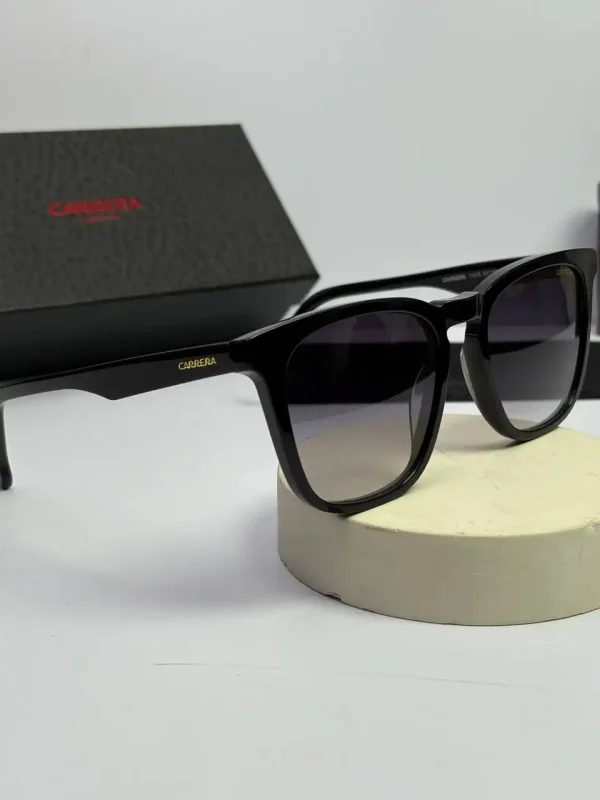 عینک carrera-143s فریم مشکی عدسی هایلایت دودی - Image 3