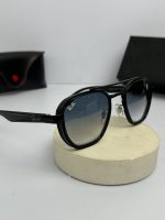 عینک Rb-3676m تمام مشکی عدسی هایلایت آبی - Image 3